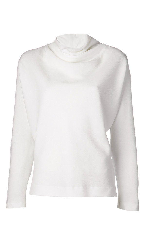 White high neck blouse